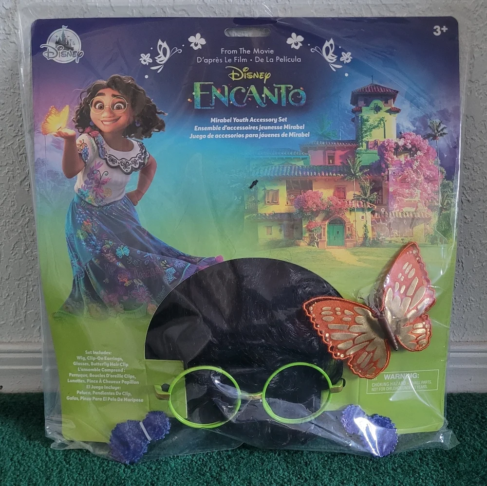 AUTHENTIC DISNEY ENCANTO MIRABEL GIRLS COSTUME AND ACCESSORIES BUNDLE - Picture 8 of 12